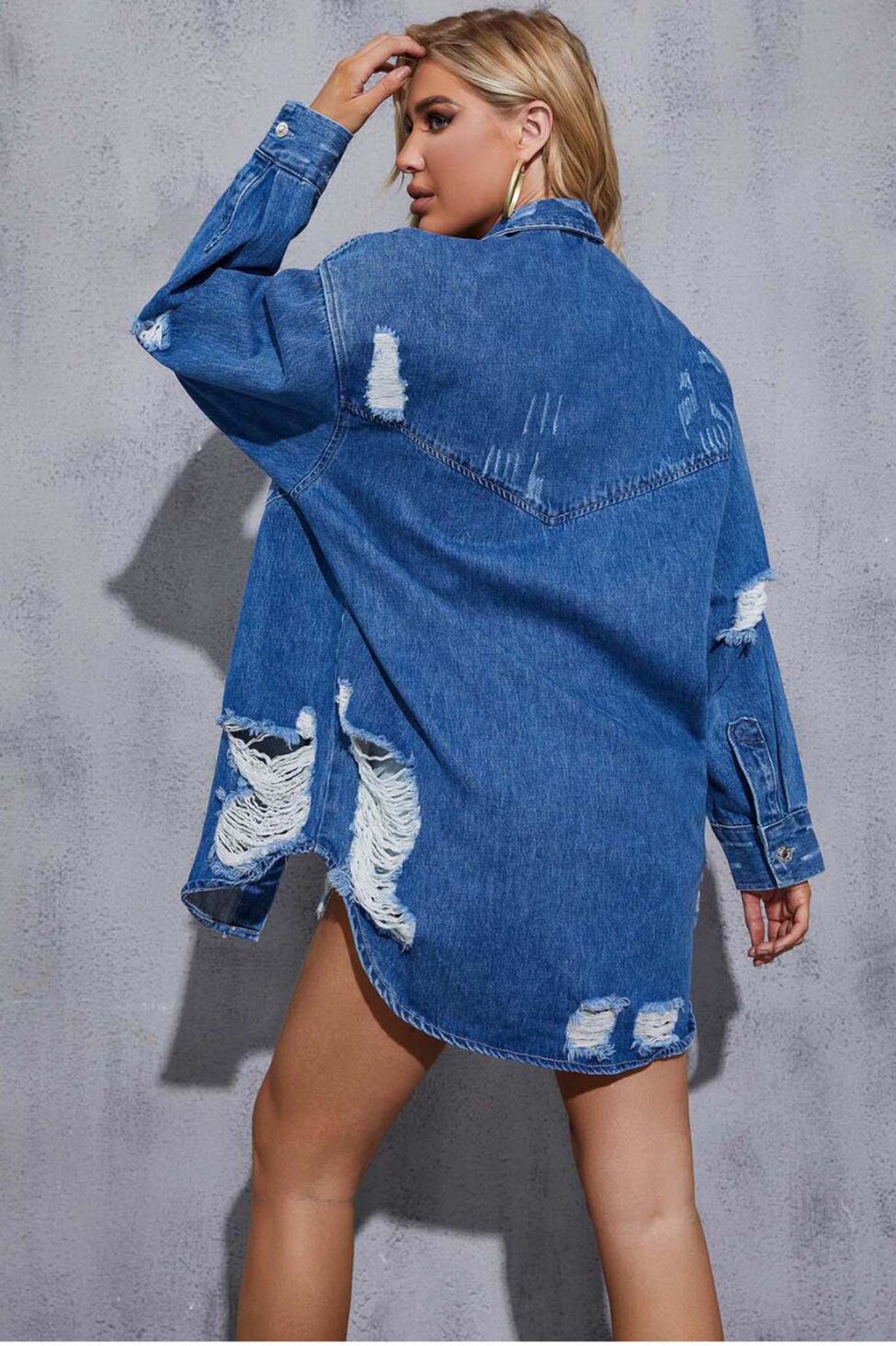 Contract τζιν jacket μπλε - Image 4