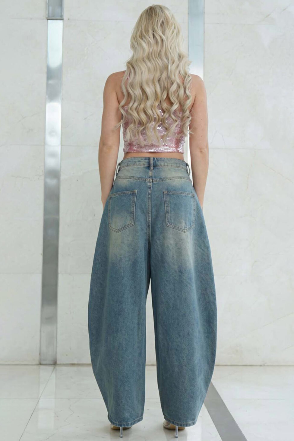 Corrie φαρδύ vintage τζιν μπλε - Image 2