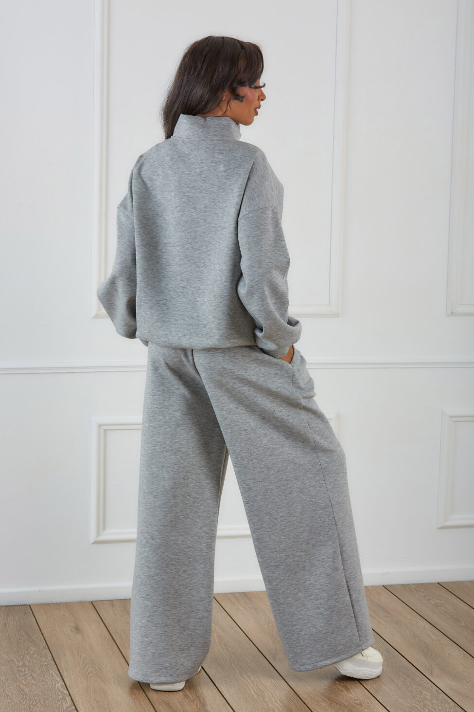 Cosetta σετ φόρμα φούτερ με παντελόνι γκρι - Image 3