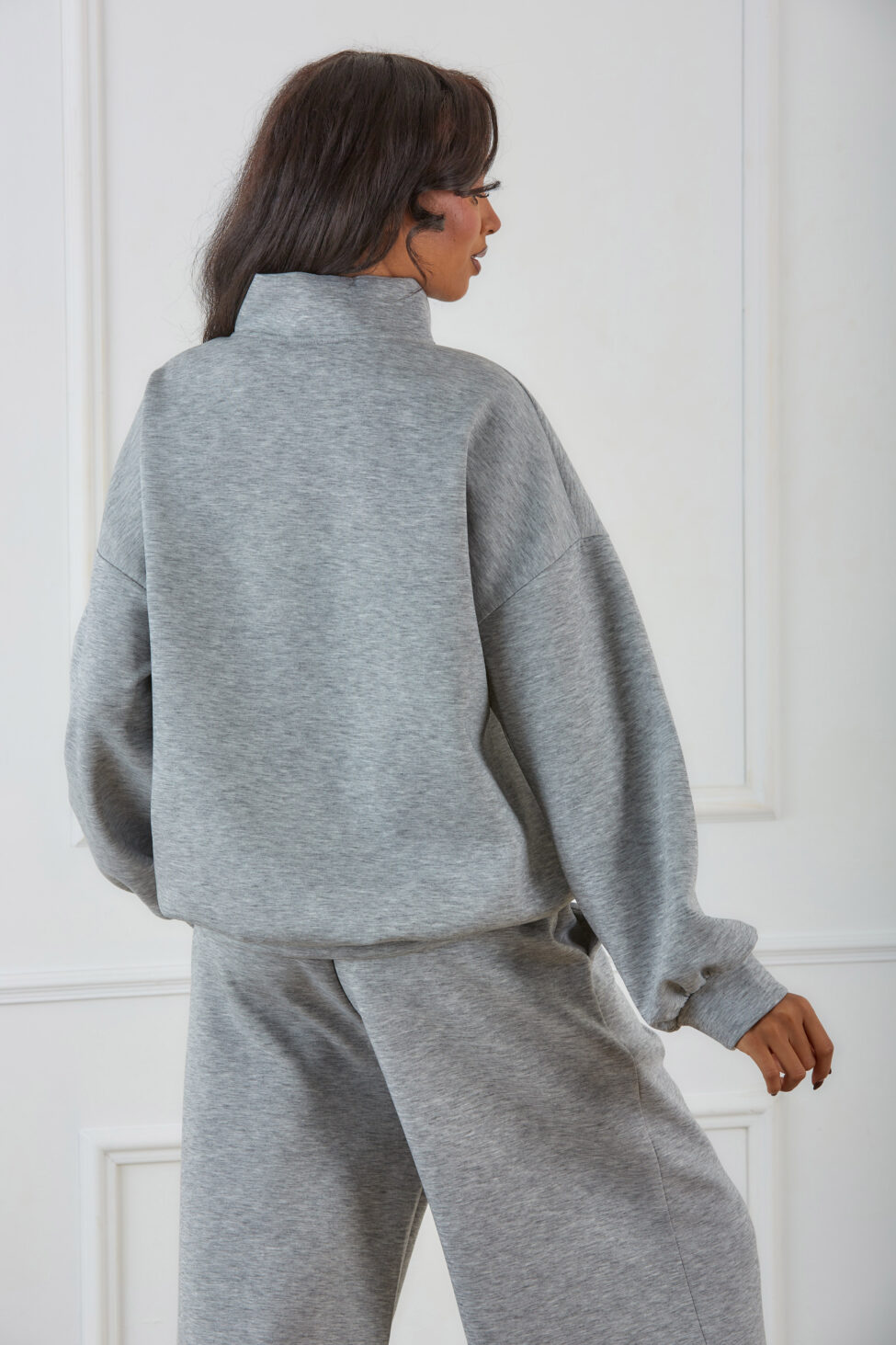 Cosetta σετ φόρμα φούτερ με παντελόνι γκρι - Image 4