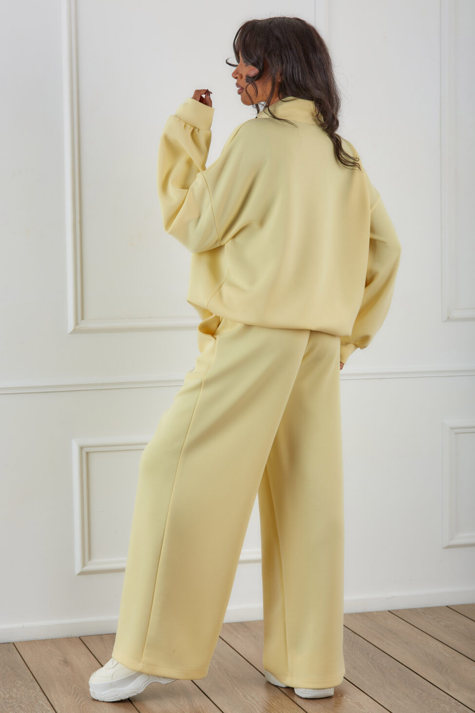 Cosetta σετ φόρμα φούτερ με παντελόνι κίτρινο - Image 3