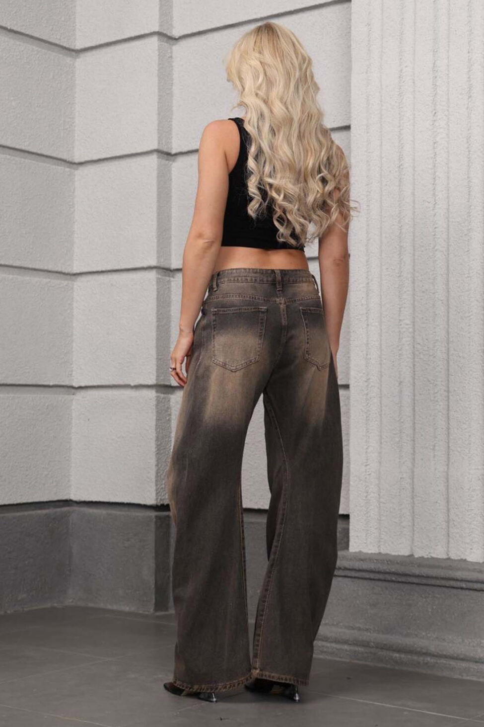 Cuca τζιν παντελόνι καφέ - Image 5