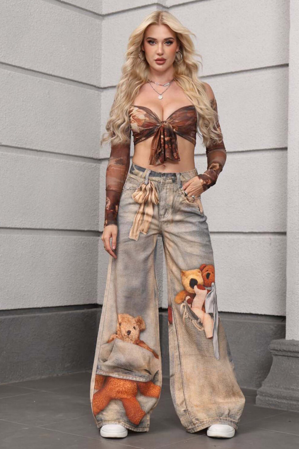 Cuddle τζιν παντελόνι γκρι - Image 2