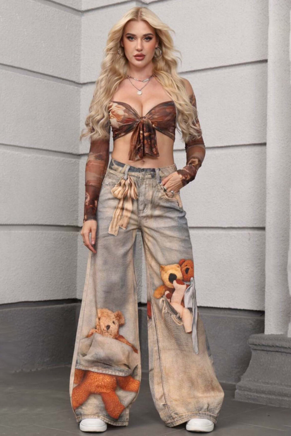 Cuddle τζιν παντελόνι γκρι - Image 4