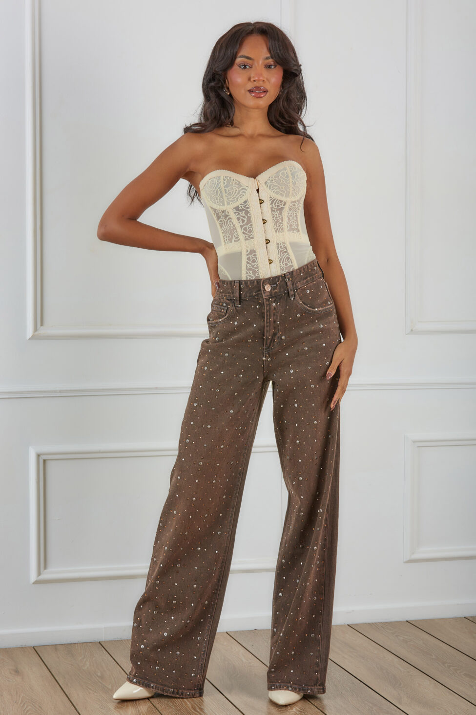 Delmar κορσές μπεζ - Image 5