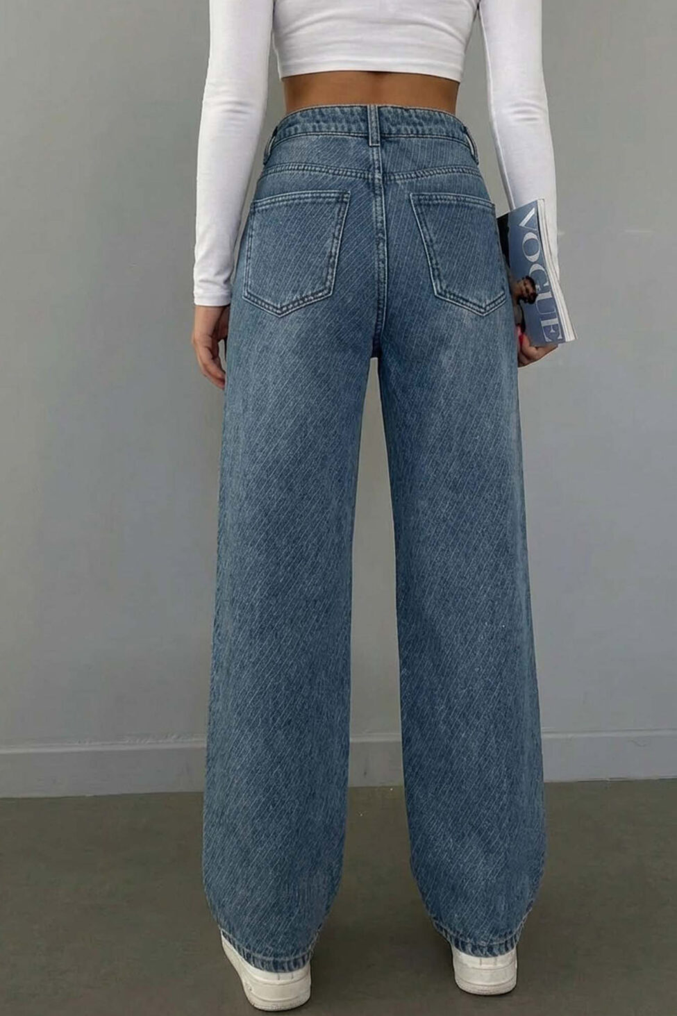 Divine τζιν παντελόνι και στράς μπλε - Image 2