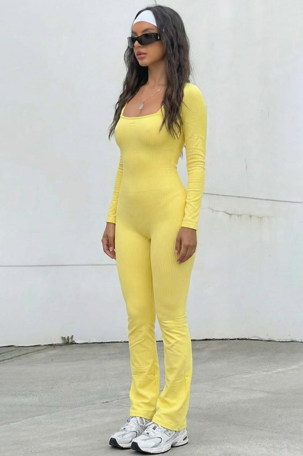 Ellison ολόσωμη φόρμα καμπάνα κίτρινο - Image 2