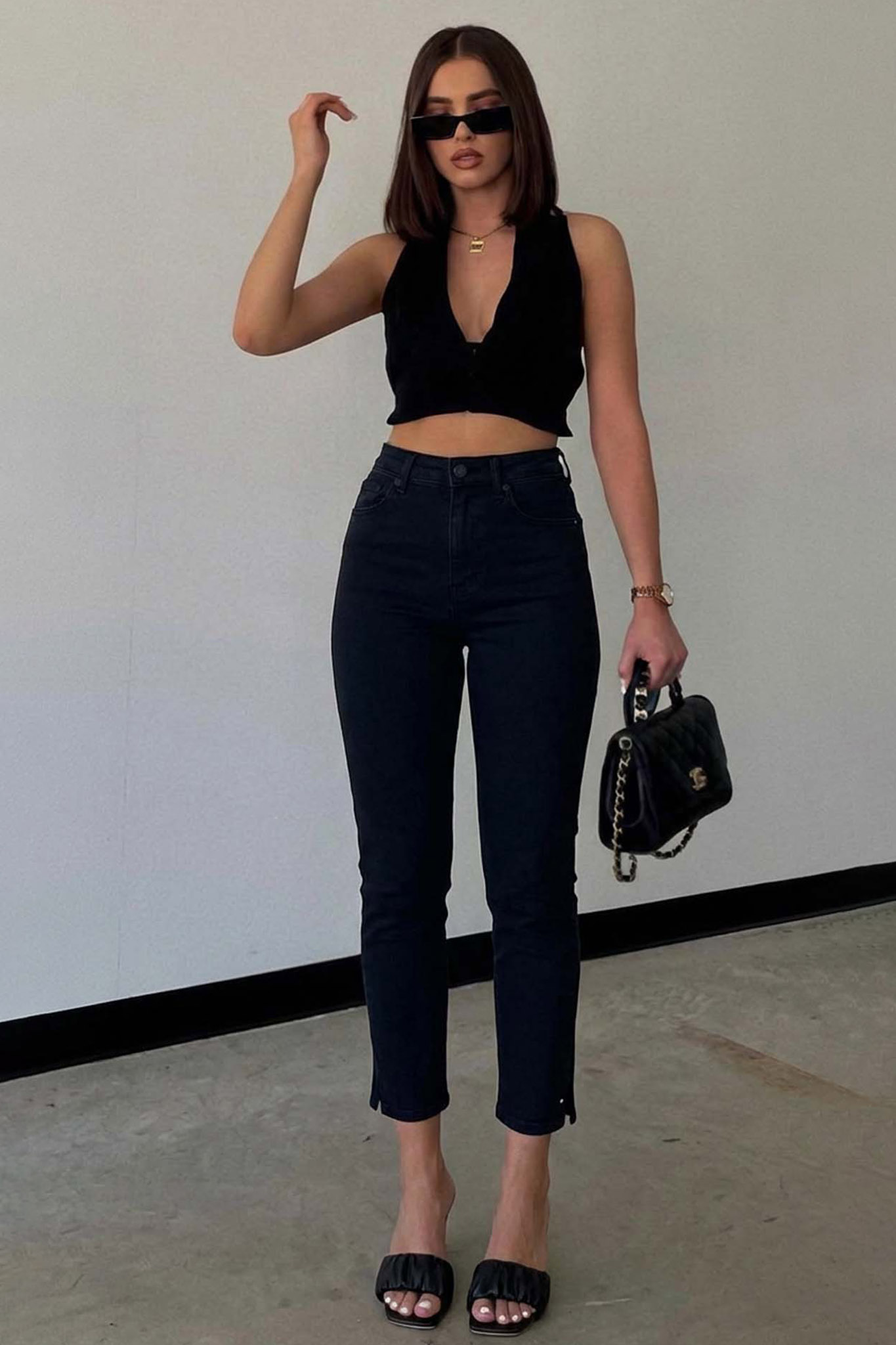 Fitty τζιν παντελόνι μαύρο Fitty τζιν παντελόνι μαύρο - Image 1