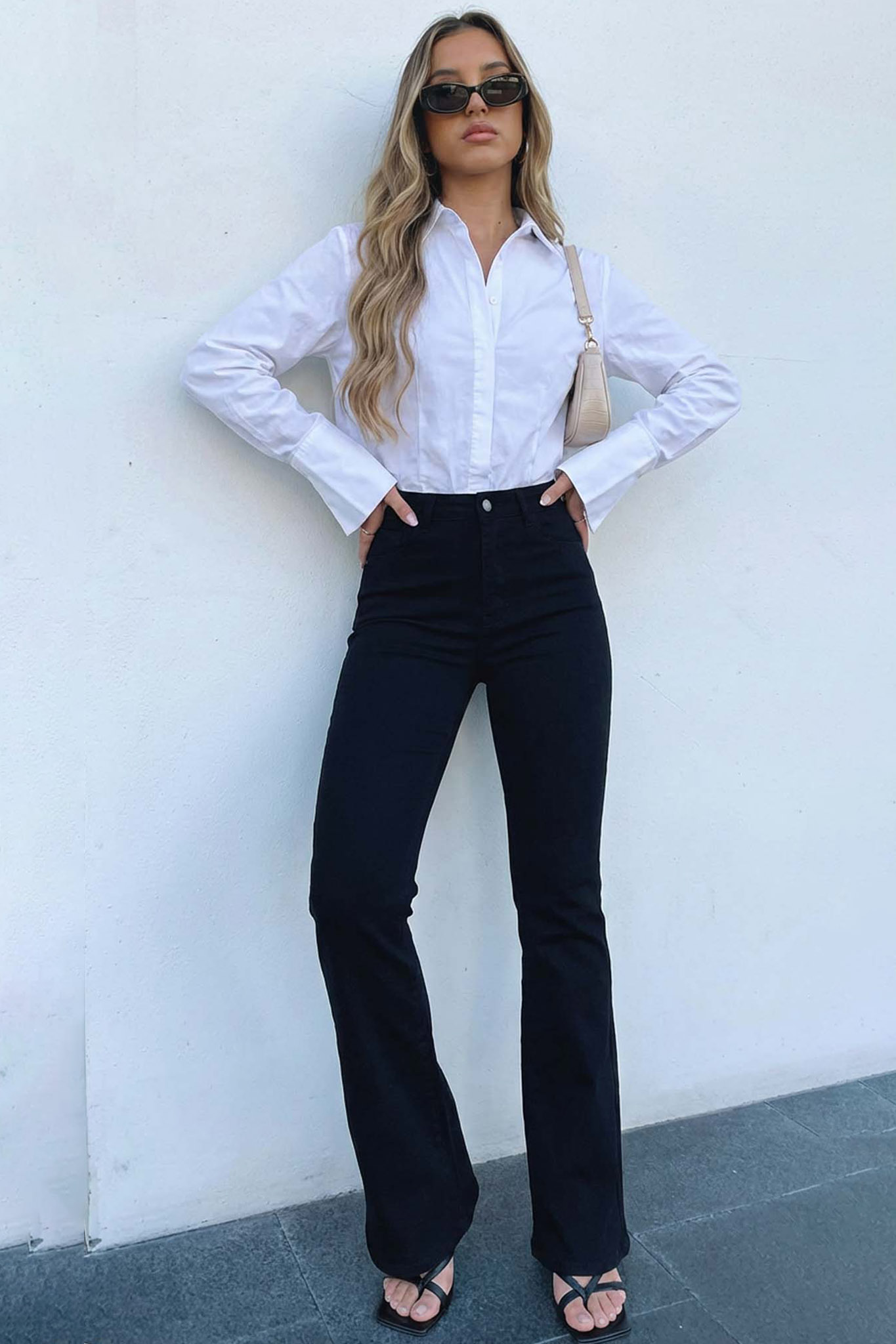 Flexi τζιν παντελόνι μαύρο Flexi τζιν παντελόνι μαύρο - Image 1