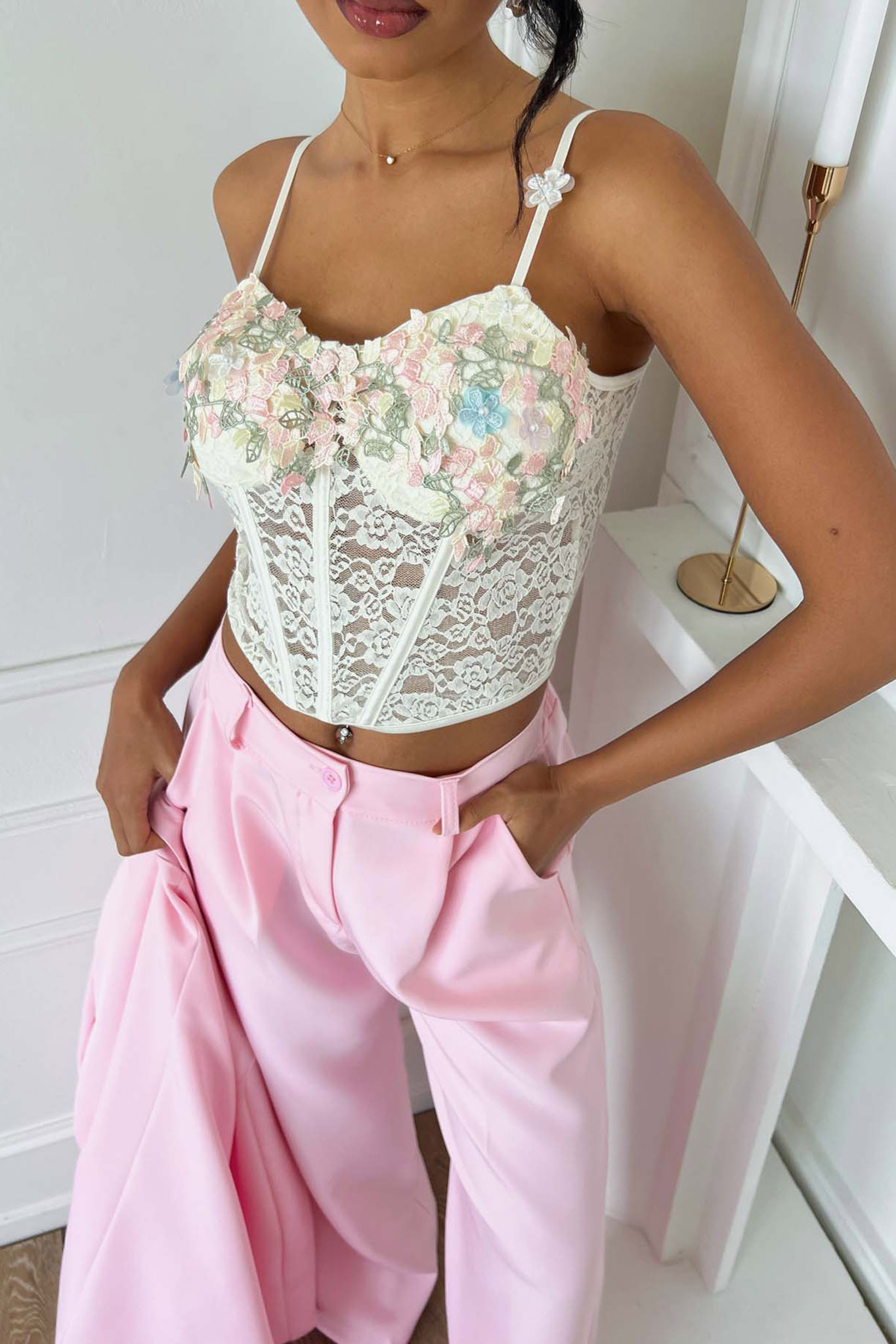 Florale κορσές εκρού Florale κορσές εκρού - Image 1