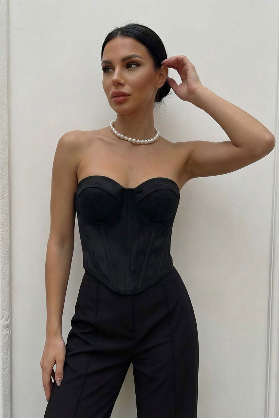 Hurley στράπλες κορσές μαύρο - Image 2