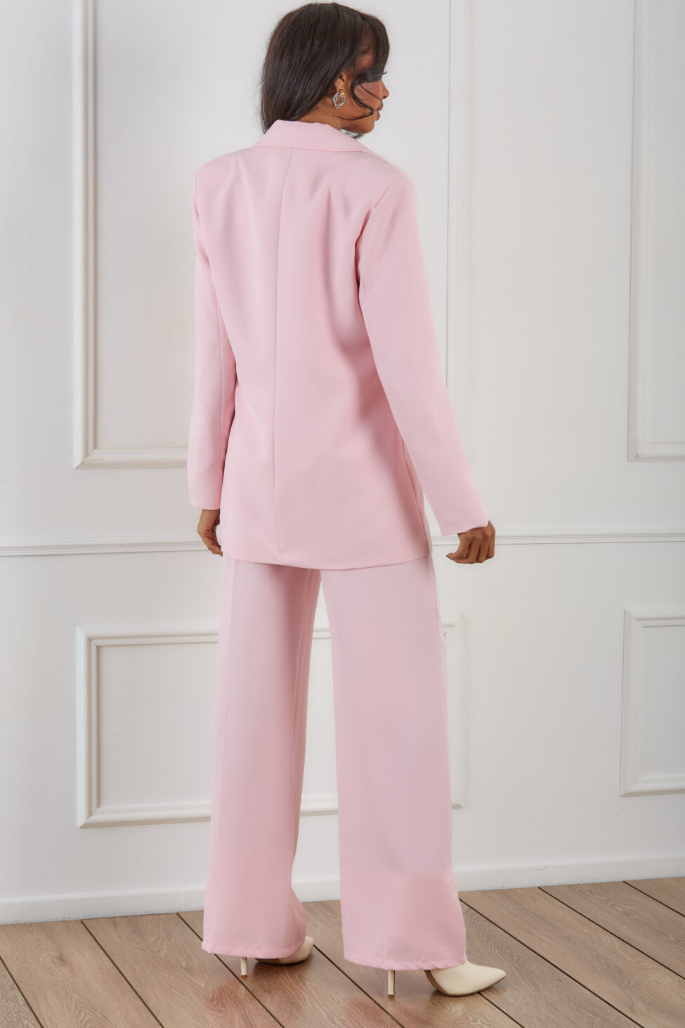 Lalita σετ σακάκι παντελόνι ροζ - Image 5