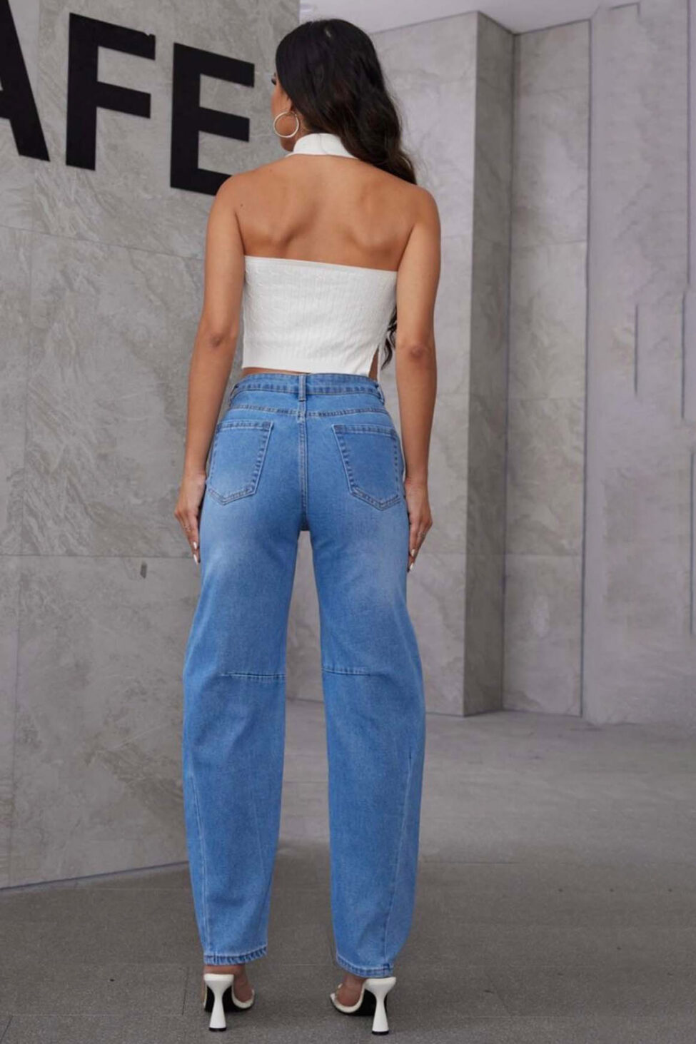 Laouta τζιν παντελόνι μπλε - Image 2