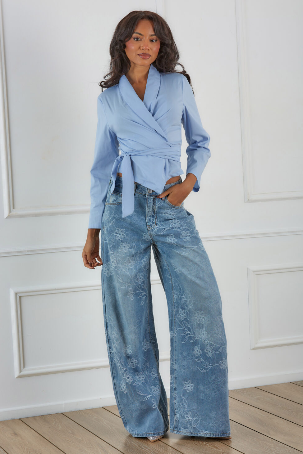 Libertine Πουκάμισο κρουαζέ σιελ - Image 2