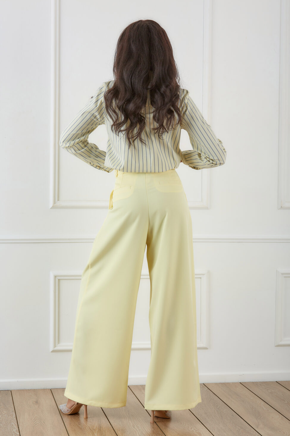 Lineous παντελόνα κίτρινο - Image 3