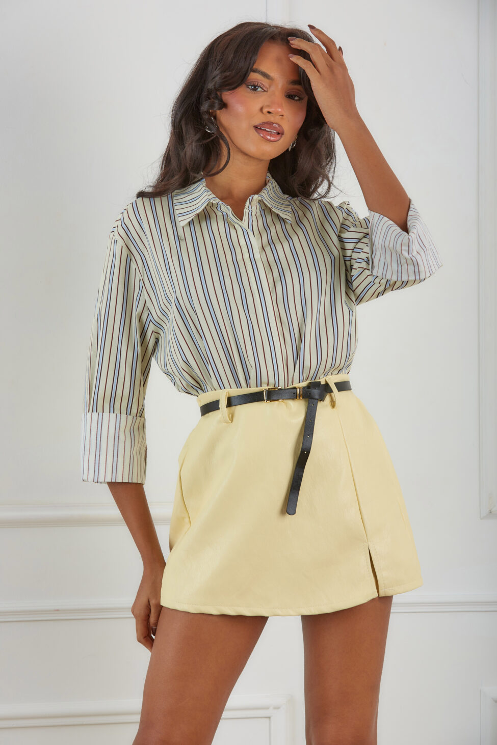 Lolly πουκάμισο με ρίγες κίτρινο - Image 2
