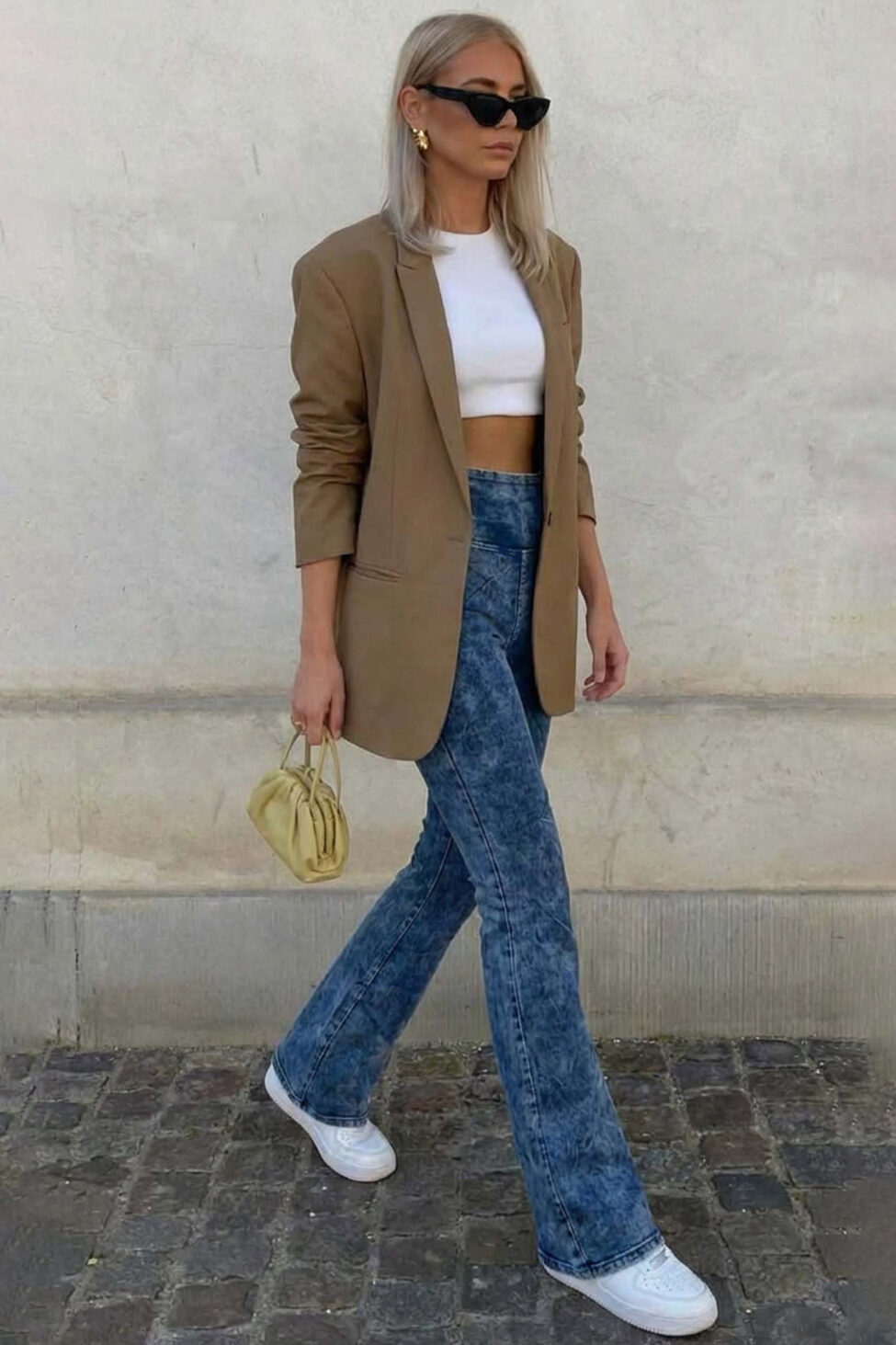 Luka παντελόνι με ξεβαμμένη όψη μπλε - Image 2