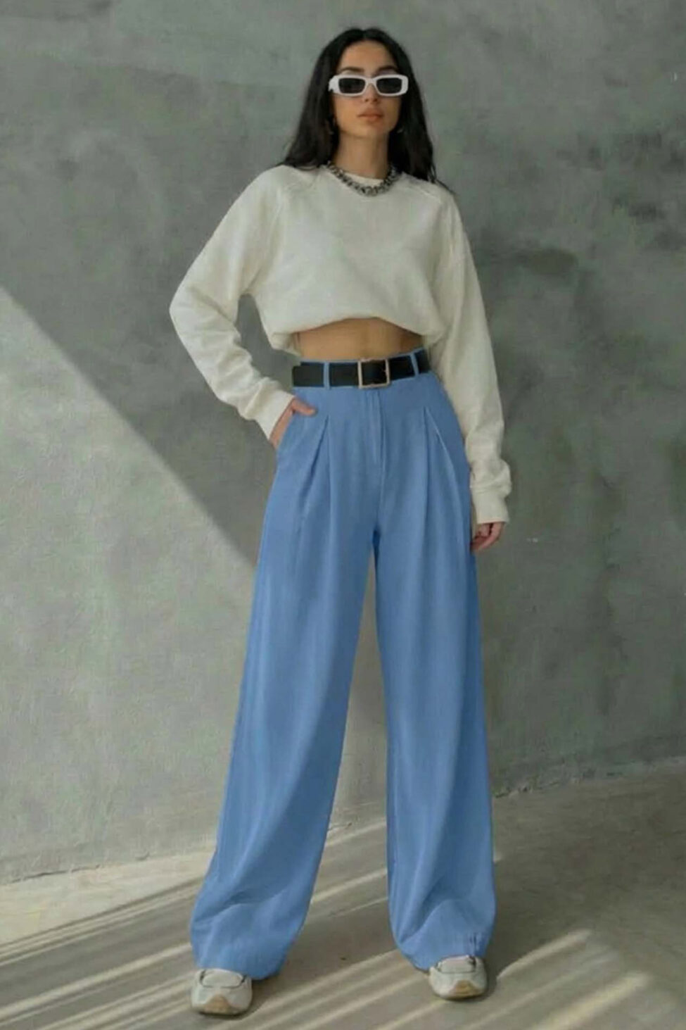 Macbeth υφασμάτινη παντελόνα μπλε - Image 2