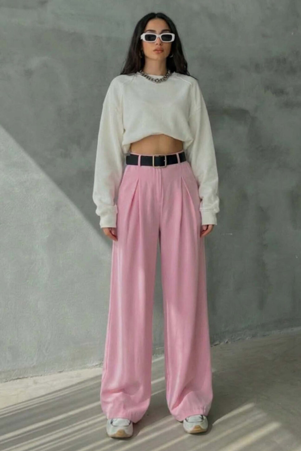 Macbeth υφασμάτινη παντελόνα ροζ - Image 2