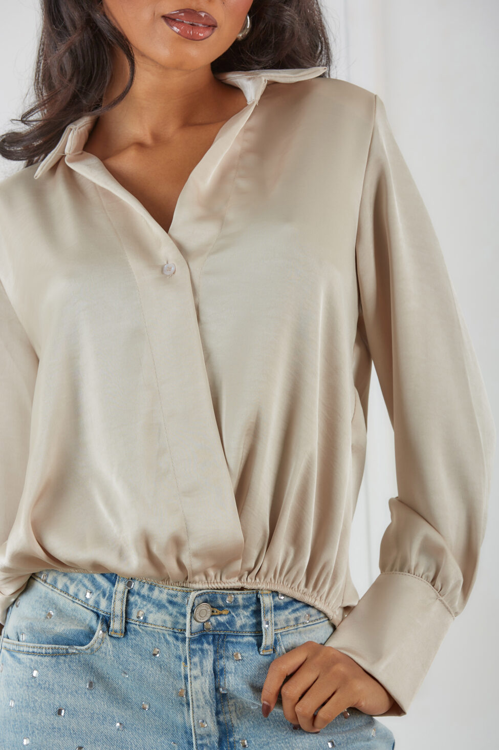 Marshmallow πουκάμισο μπεζ - Image 2