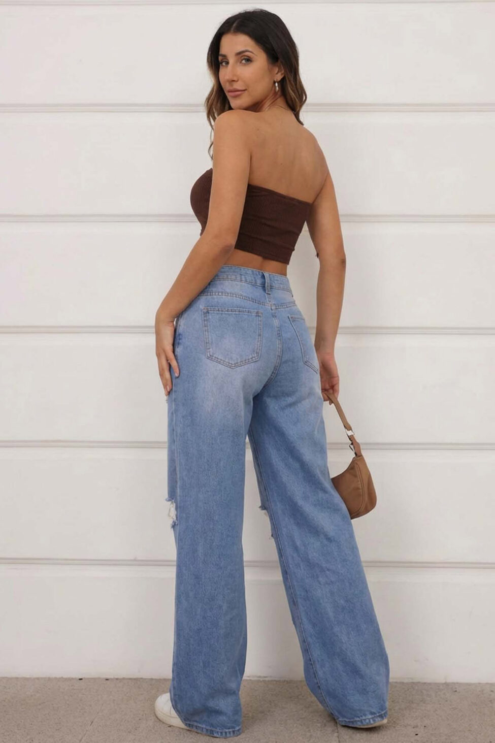 Mirae τζιν παντελόνι με σκισίματα μπλε - Image 2