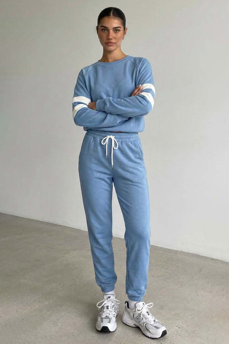 Miu σετ φούτερ παντελόνι σιελ - Image 2