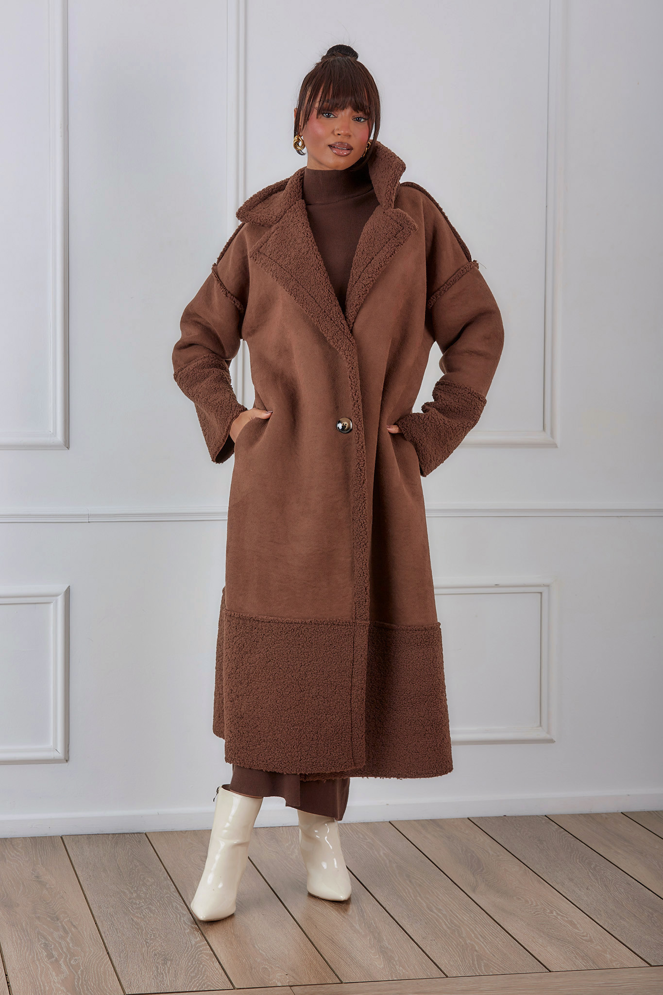 Moscow παλτό καφέ Moscow παλτό καφέ - Image 1