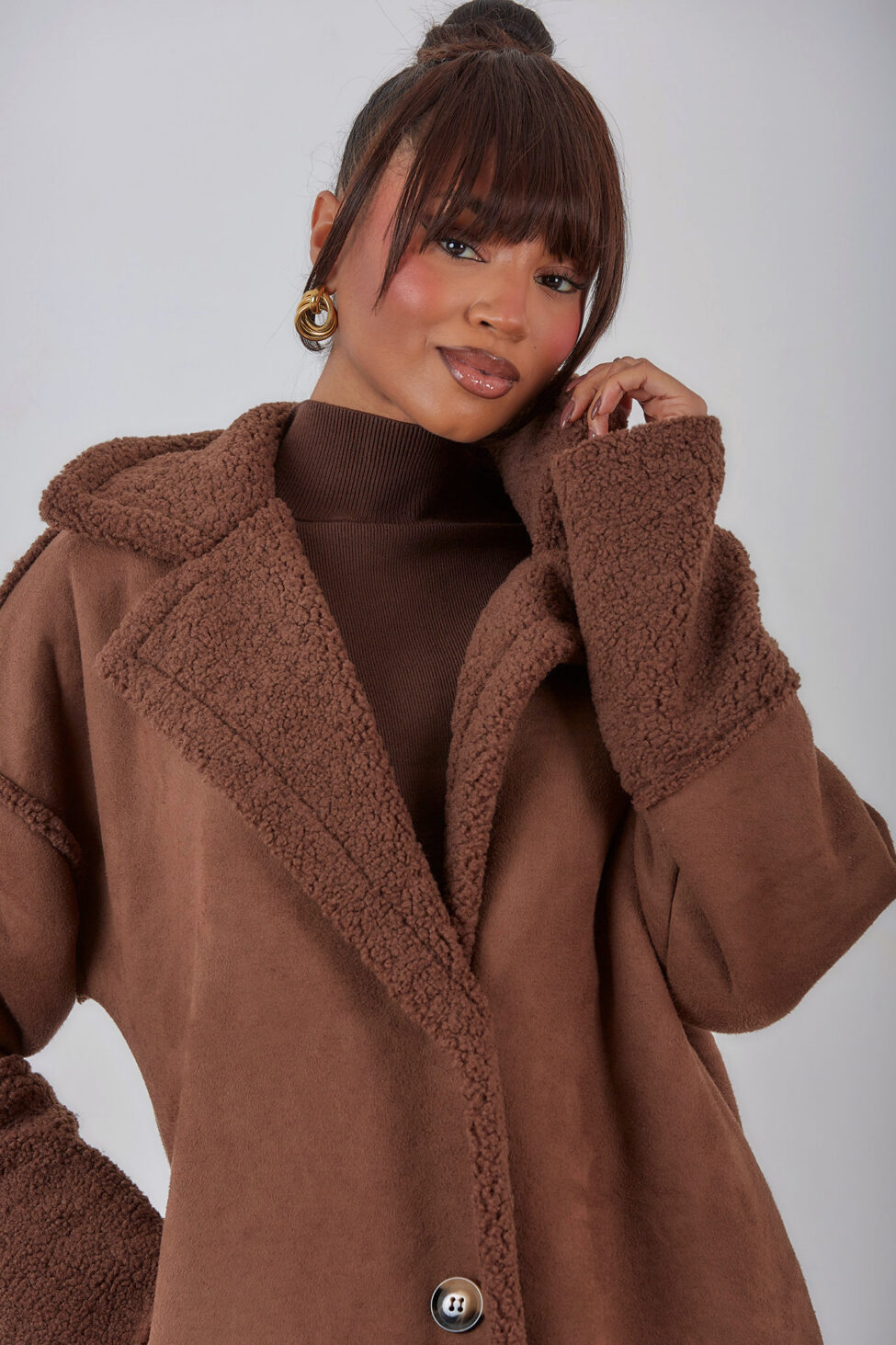 Moscow παλτό καφέ - Image 2