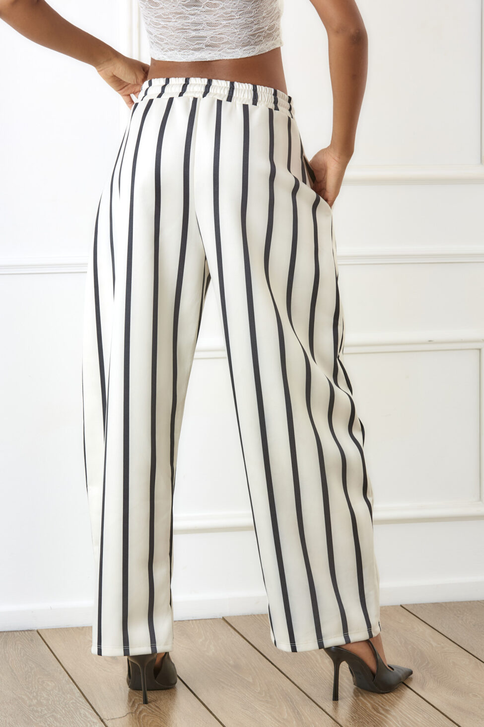 Nautica σετ σακάκι παντελόνι ριγέ εκρού - Image 4