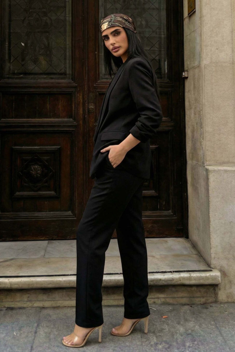 Perry σετ σακάκι παντελόνι μαύρο - Image 2