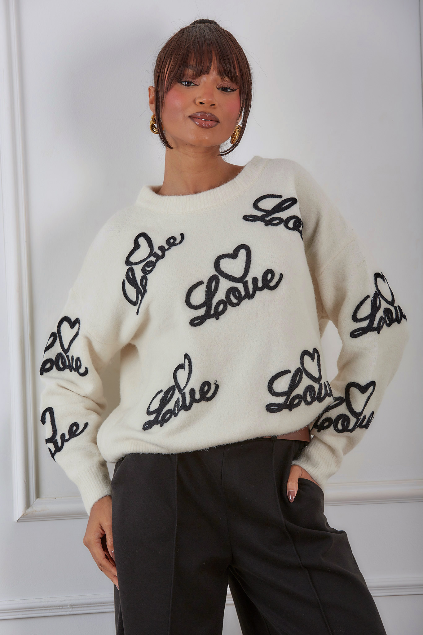 Pouquet πλεκτή μπλούζα εκρού Pouquet πλεκτή μπλούζα εκρού - Image 1