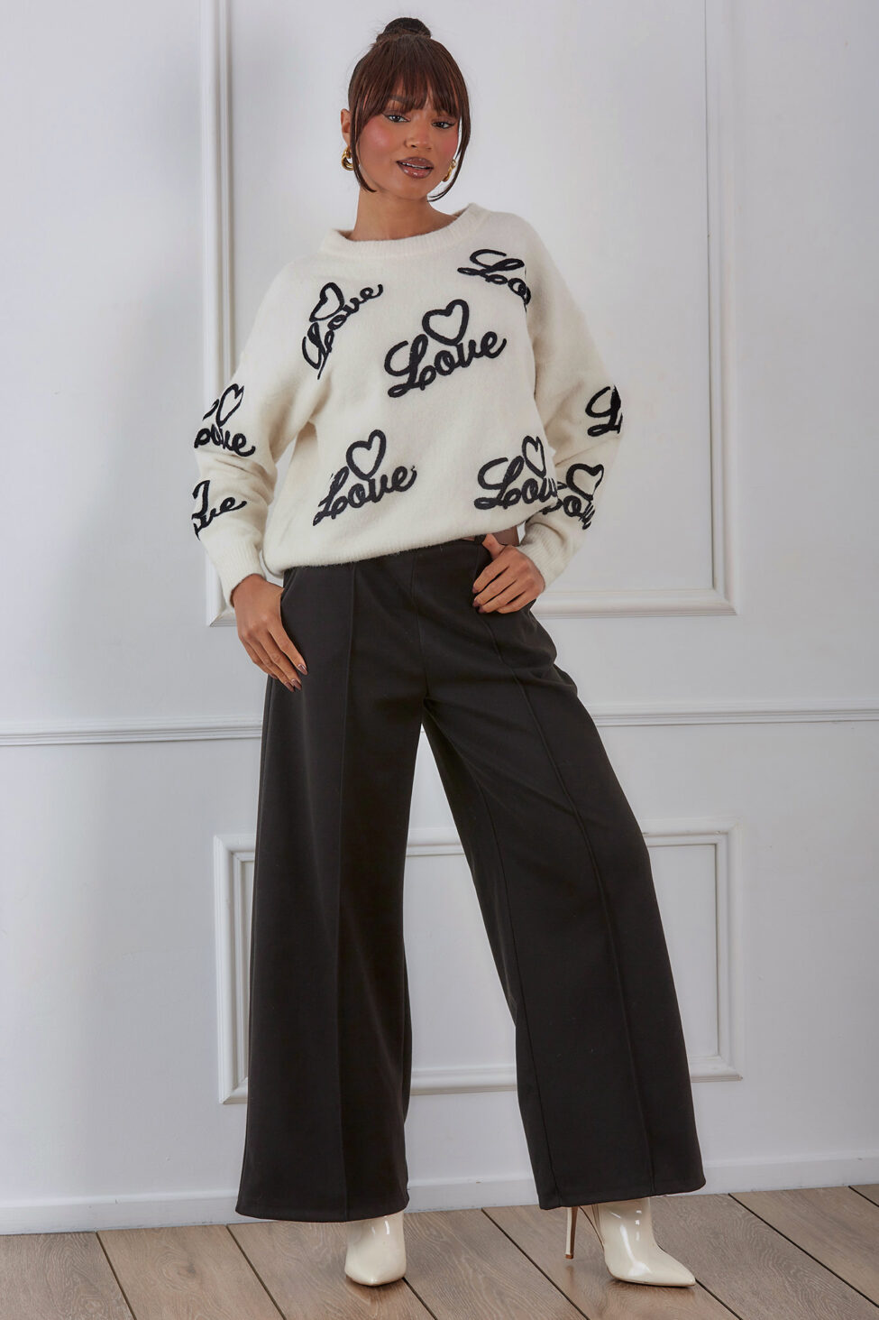 Pouquet πλεκτή μπλούζα εκρού - Image 4