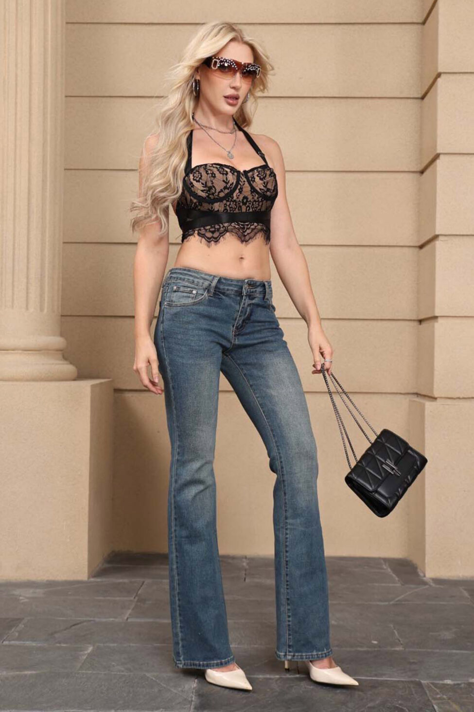 Rachel τζιν παντελόνι μπλε - Image 3