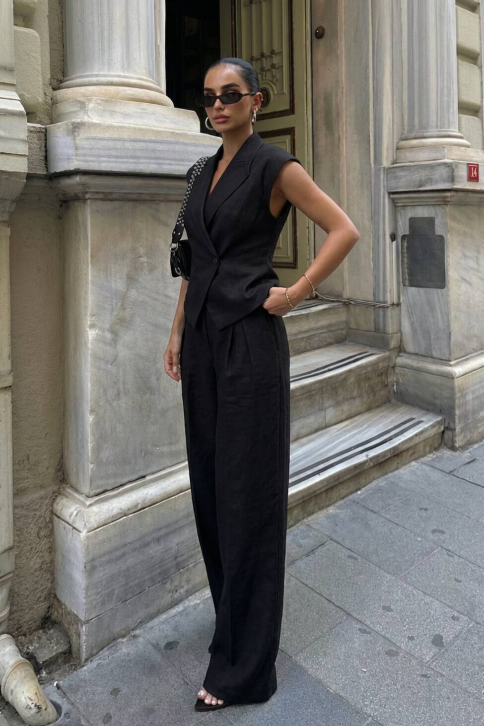 Rylan Σετ Γιλέκο Παντελόνι μαύρο - Image 2