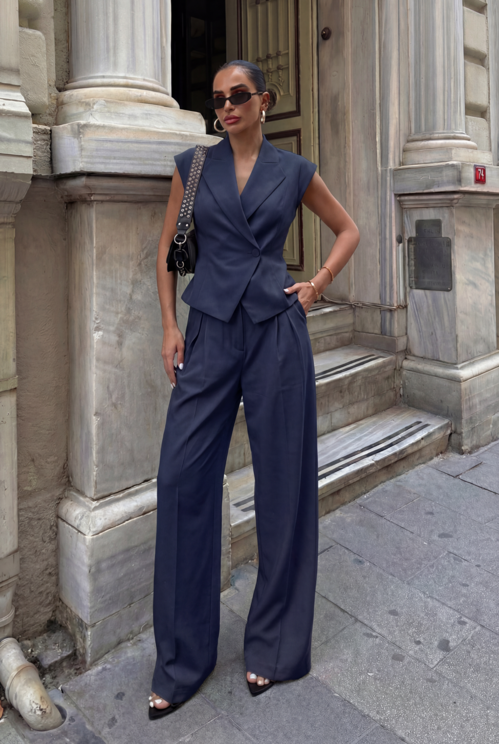 Rylan Σετ Γιλέκο Παντελόνι μπλε - Image 2