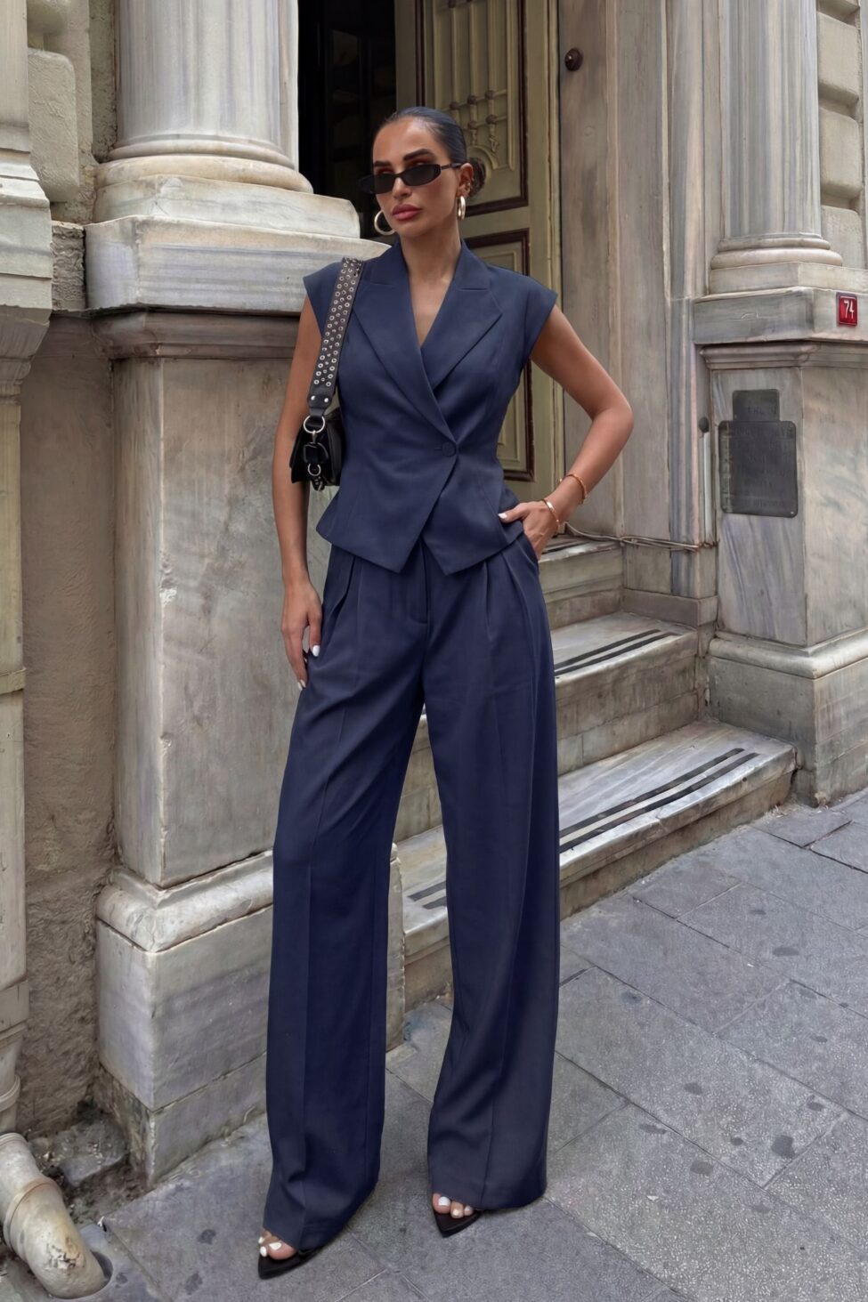 Rylan Σετ Γιλέκο Παντελόνι μπλε - Image 3