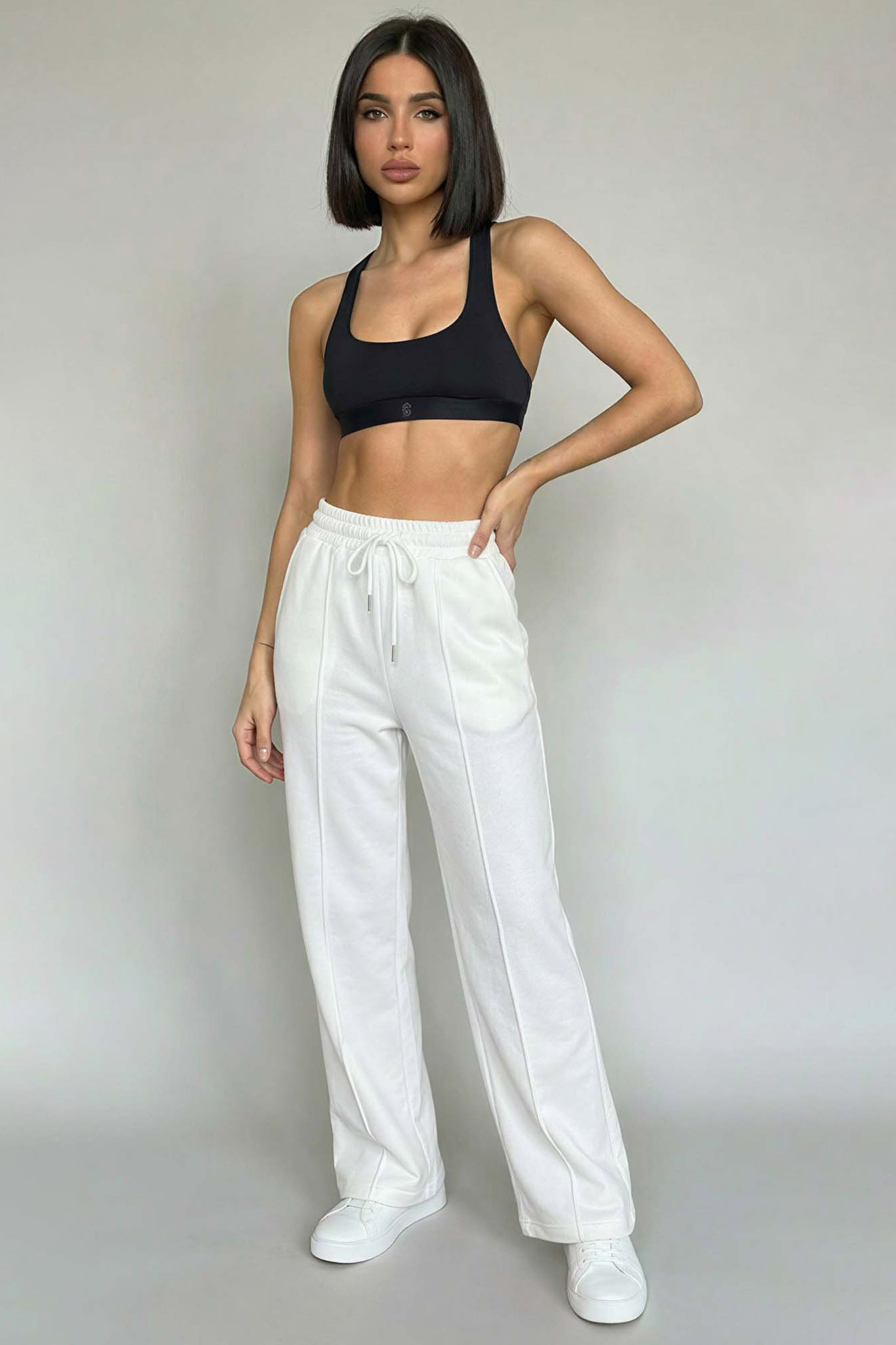 Security παντελόνι φόρμας φούτερ λευκό Security παντελόνι φόρμας φούτερ λευκό - Image 1