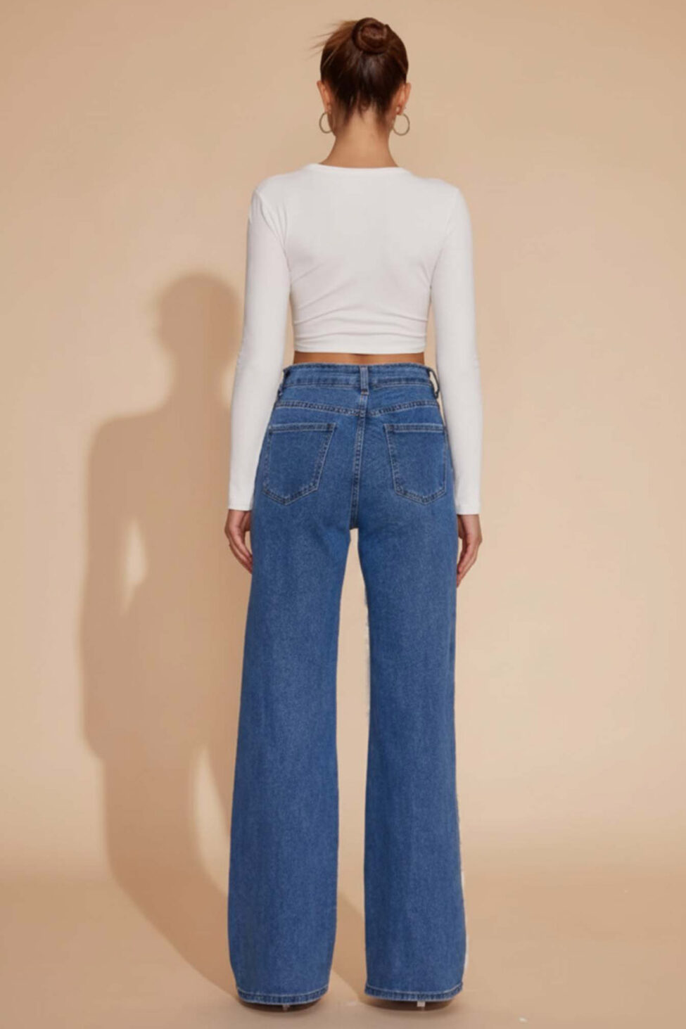 Semen τζιν παντελόνι με κέντημα μπλε - Image 2