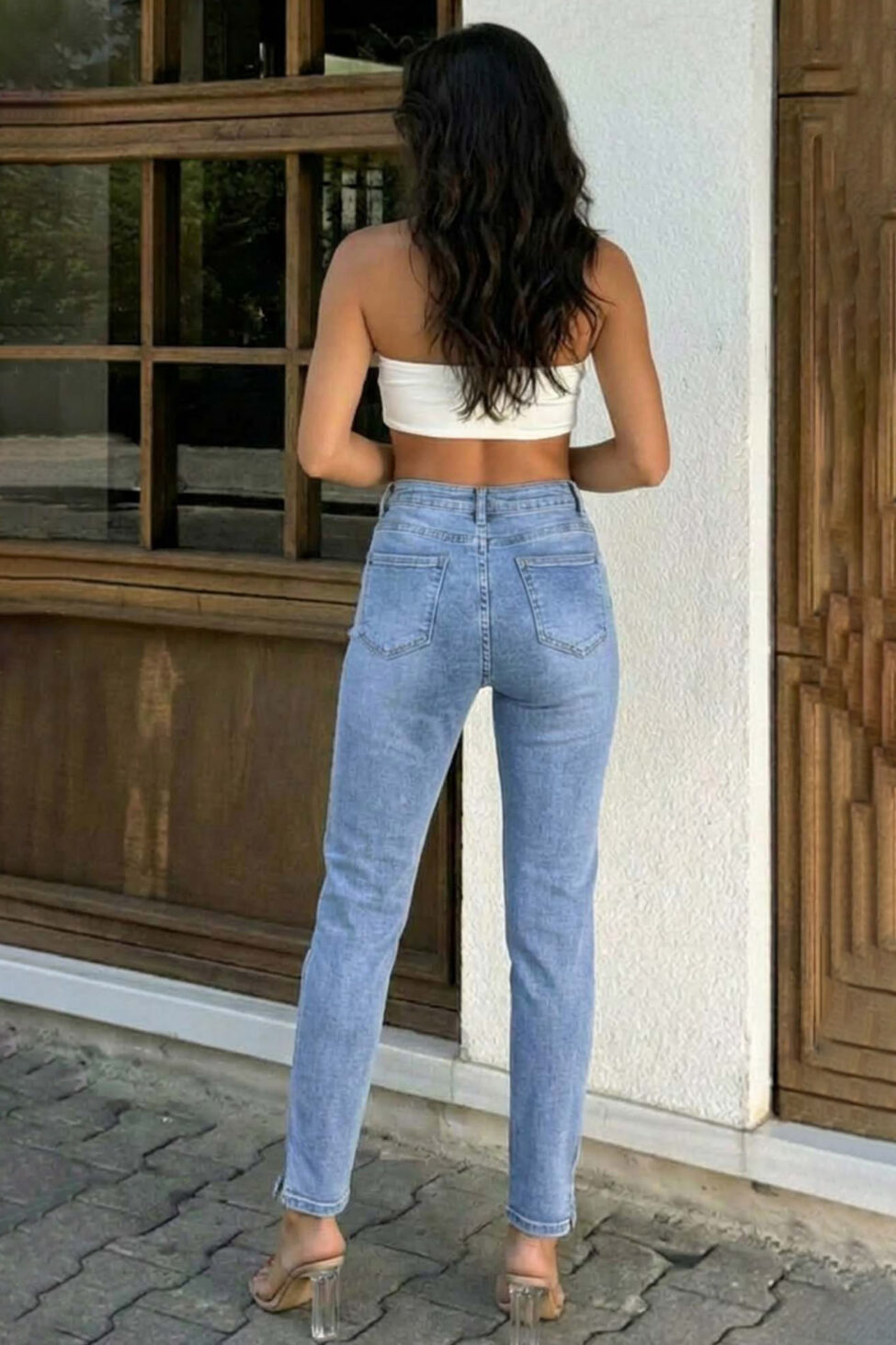 Silky τζιν παντελόνι μπλε - Image 2