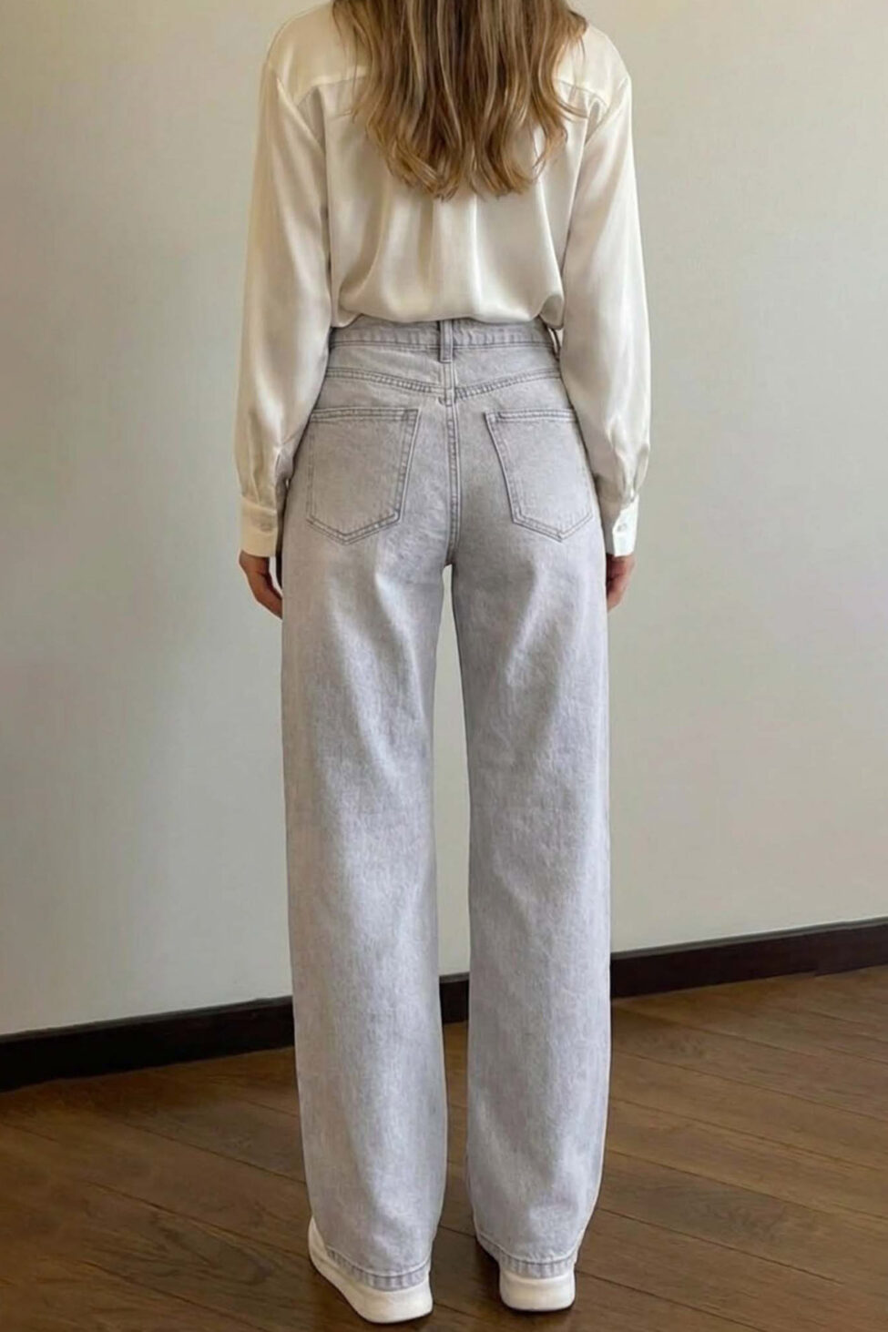 Snowy τζιν παντελόνι light grey - Image 2