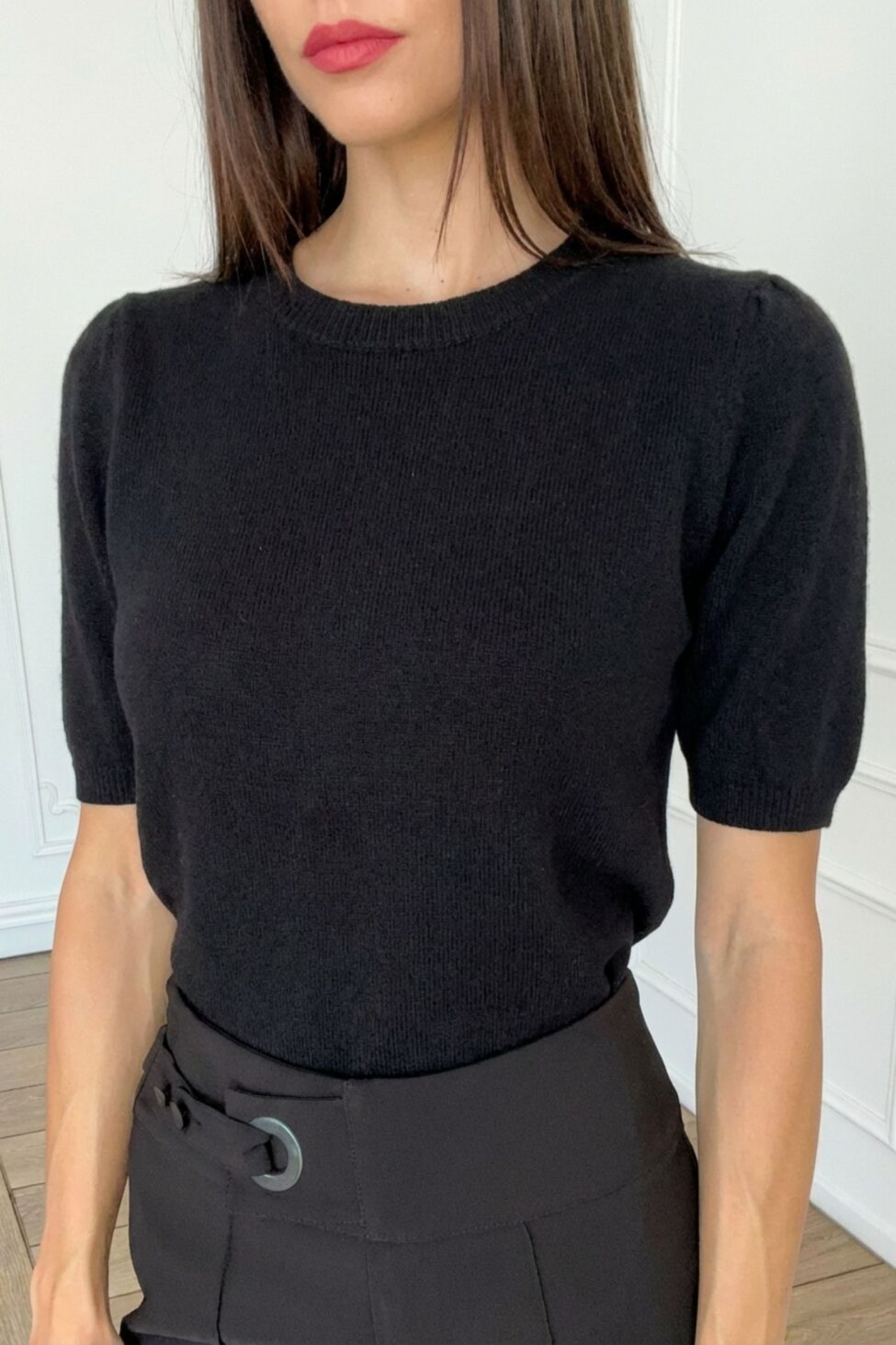 Swarm πλεκτό τοπ μαύρο - Image 2