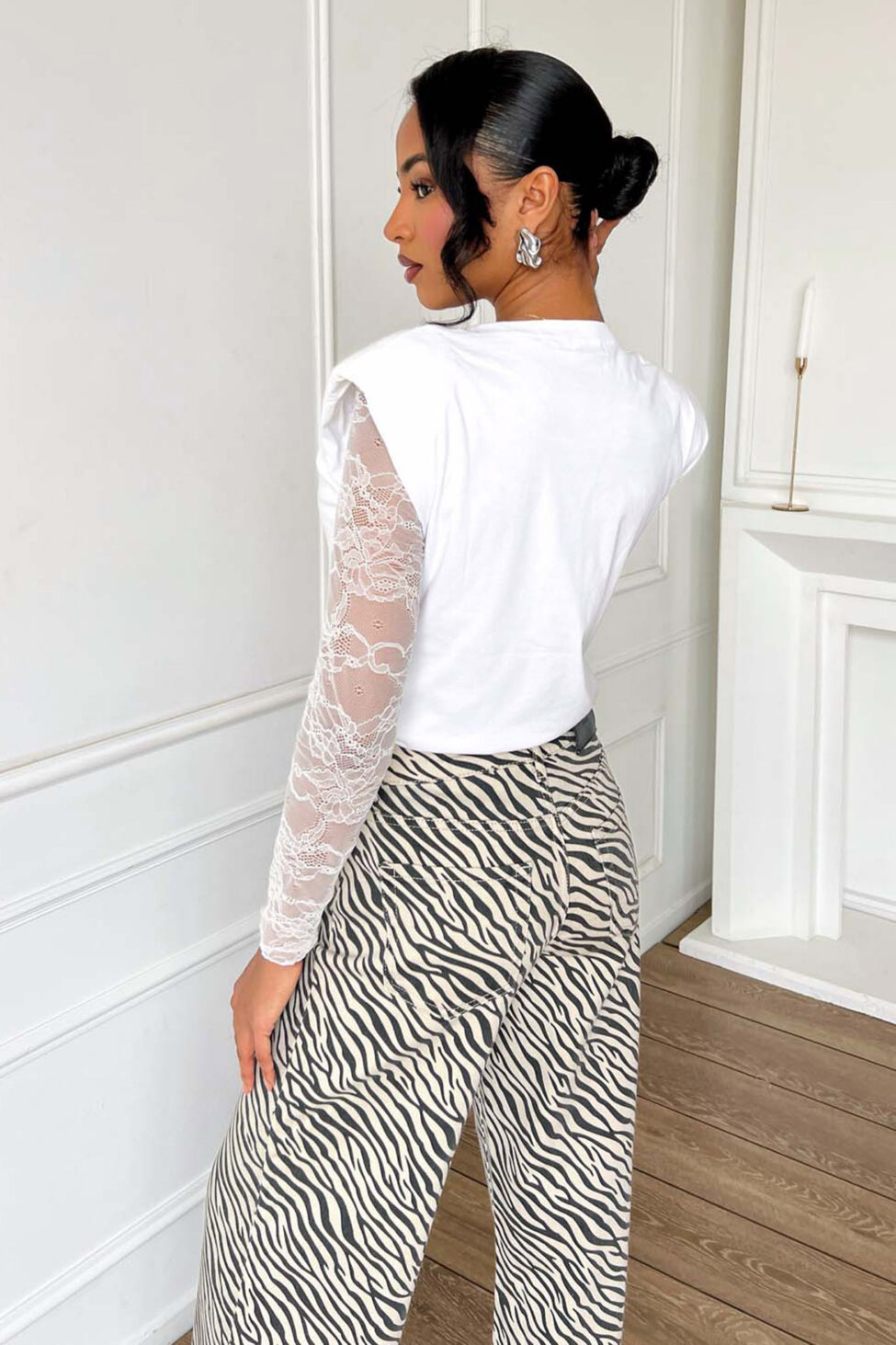 Vardar μπλούζα με διακοσμητικές πέρλες λευκό - Image 2