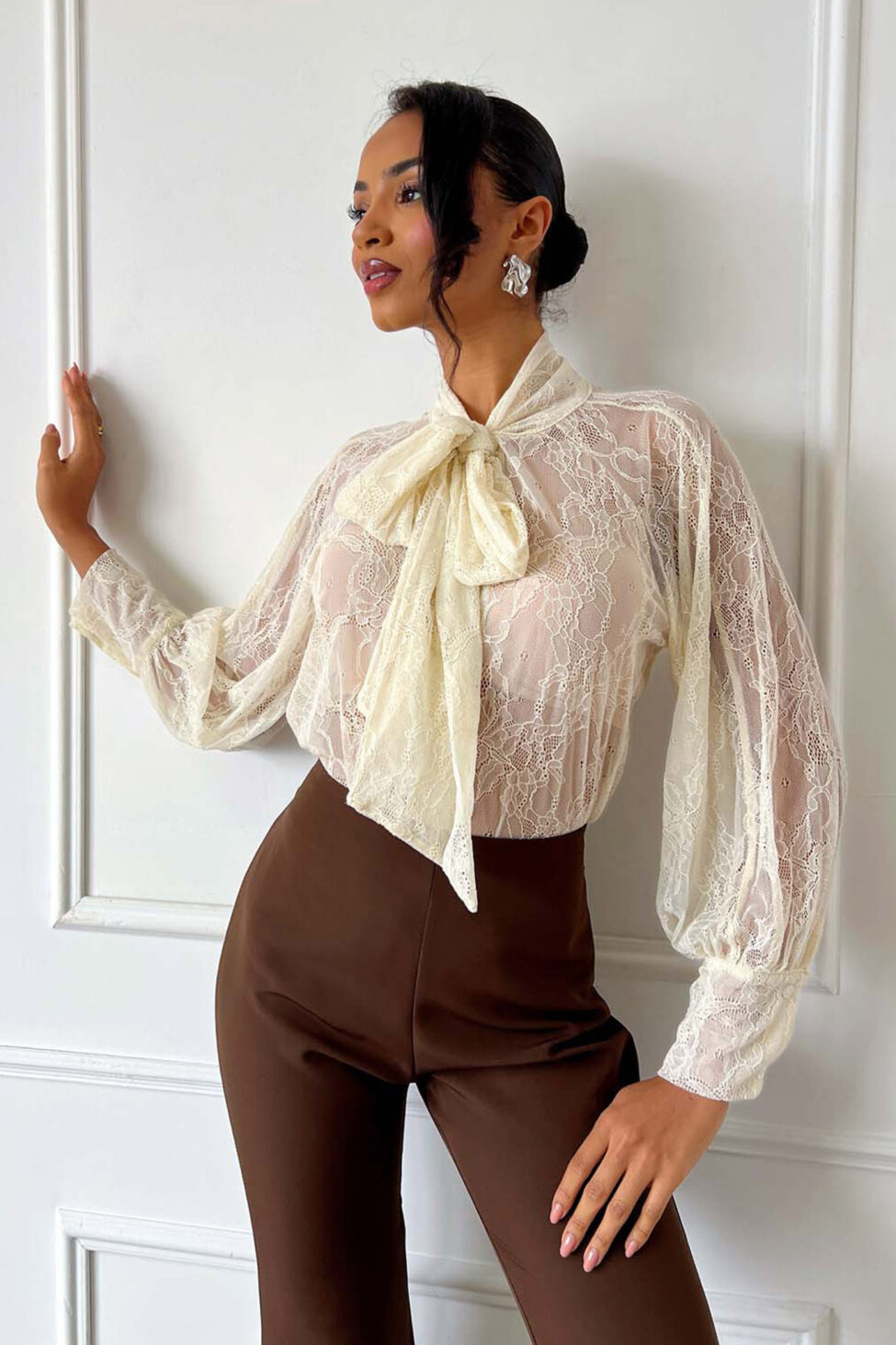 Wavee πουκάμισο εκρού - Image 3