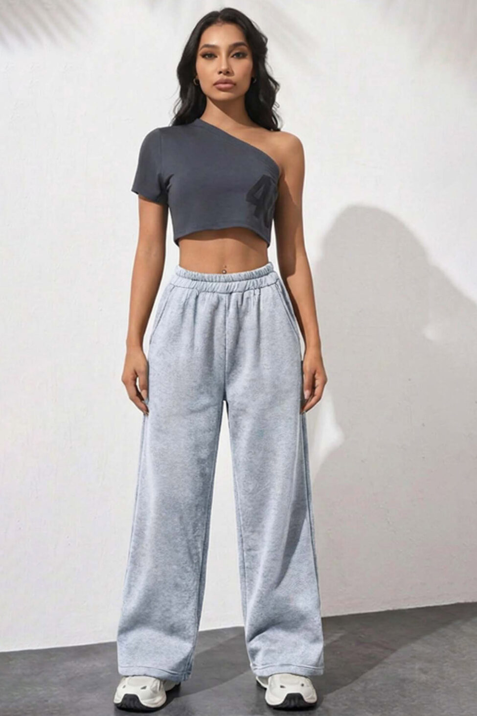 Zelda φούτερ φόρμα σε ίσια γραμμή γκρι - Image 2