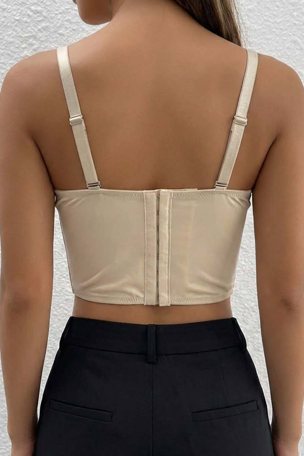 Adel crop top κορσες μπεζ - Image 2