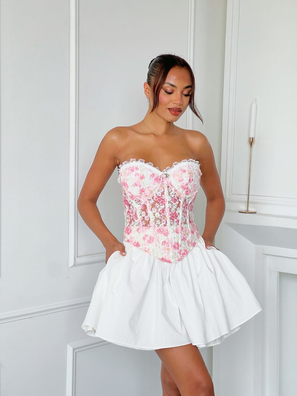 Adette φούστα λευκό - Image 2