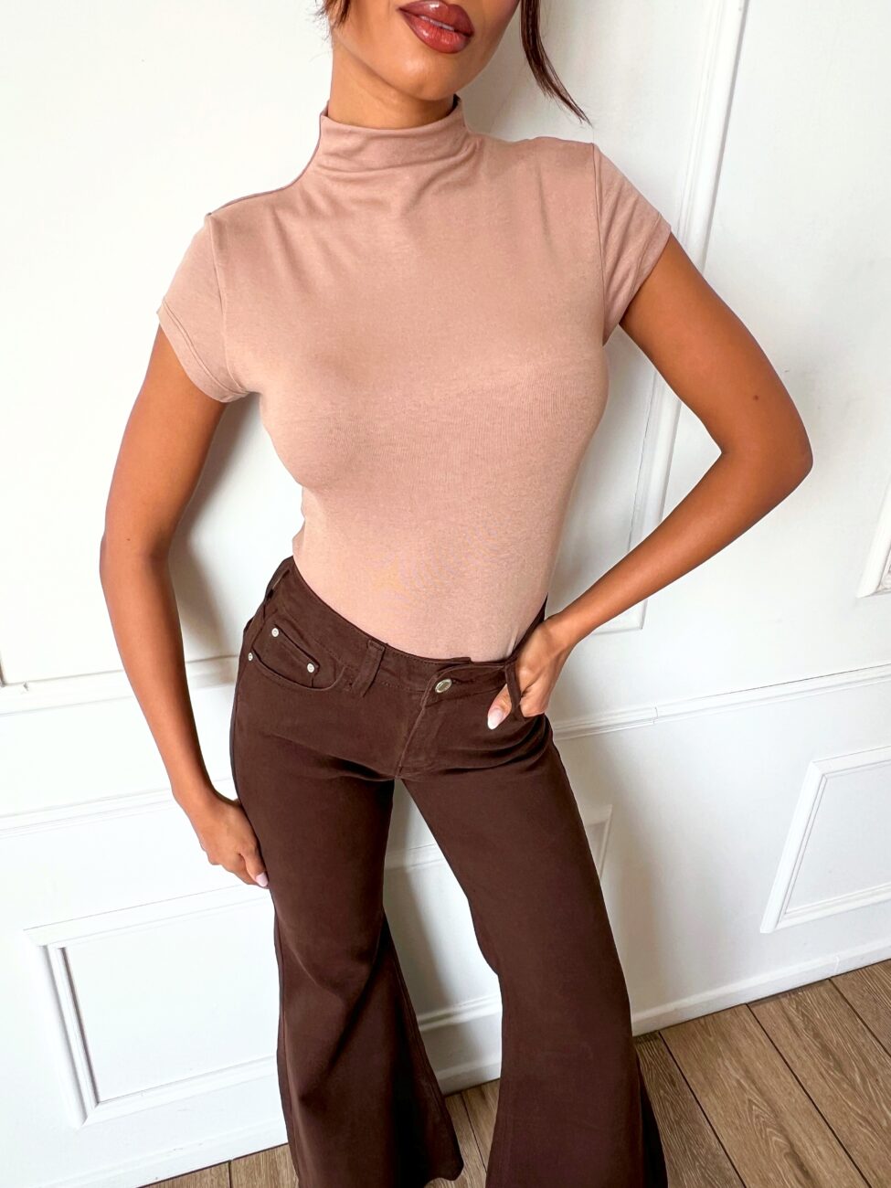 Agafia μπλούζα μπεζ - Image 2