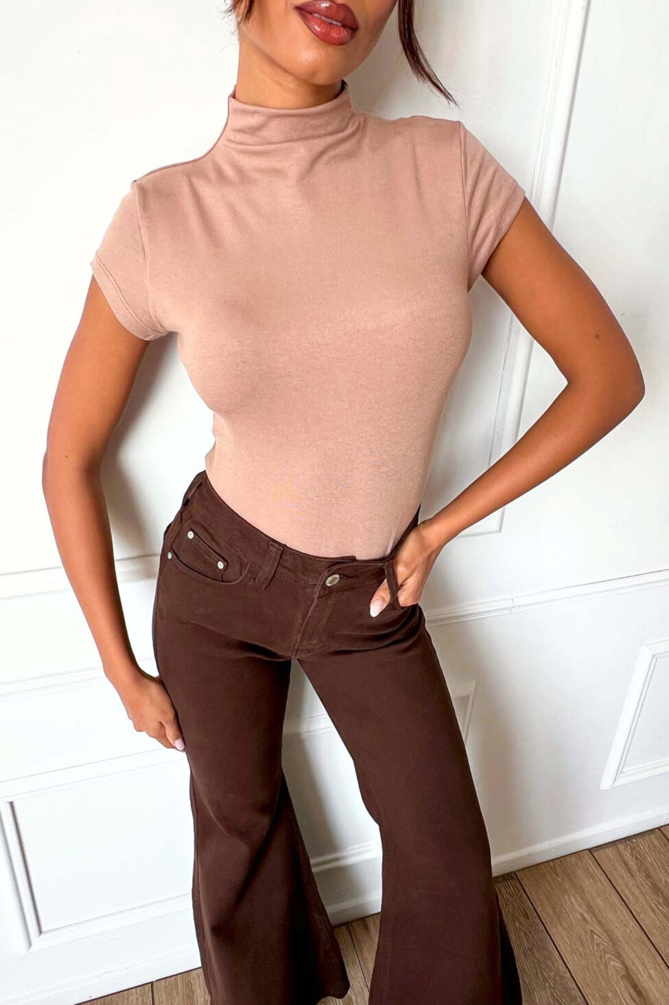 Agafia μπλούζα μπεζ - Image 2