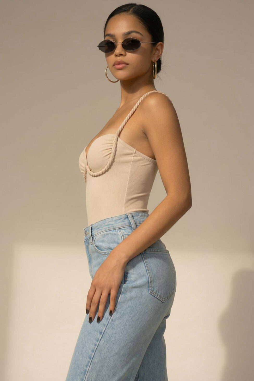 Alfaro κορμάκι μπεζ - Image 2