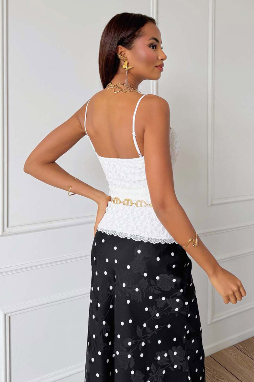 Alkyone κορσές τοπ λευκό - Image 3